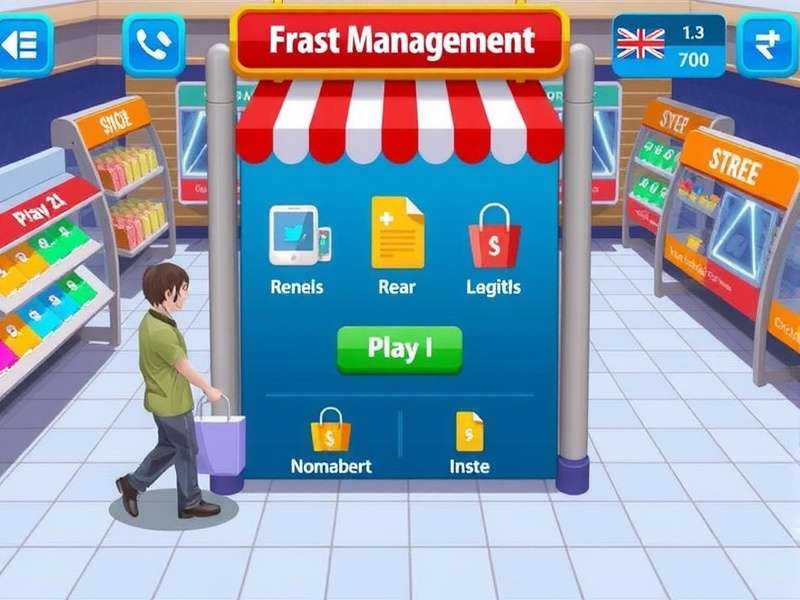 Retail Rush Main Game Interface Retail Rush Game Screenshot showing store management interface